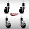 Service Caster 3.5'' SS Phenolic Wheel Swivel 1-3/4'' Expand Stem Caster Set 2 Brakes, 4PK SCC-SSEX20S3514-PHS-2-TLB-2-134 - alternate 2